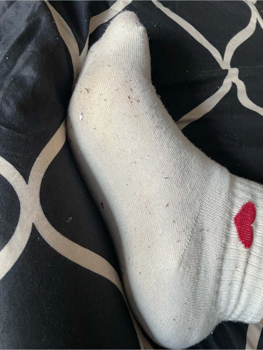 White Ankle Socks- Well Worn